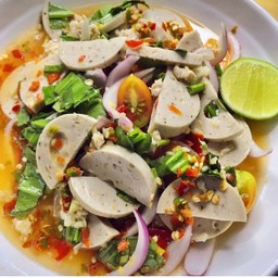 ยำหมูยอ หมูสับ