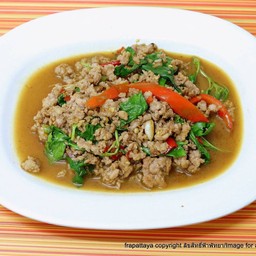 หมูสับผัดกระเพา