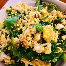 ผัดผักใบเหลียงกับไข่