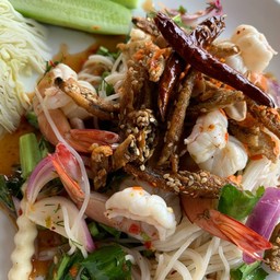 ยำขนมจีนกุ้ง