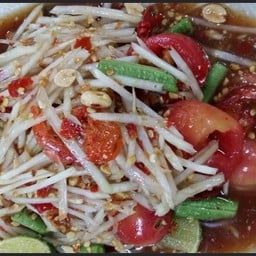 ตำถาดไทย-ไข่เค็ม