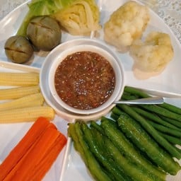 น้ำพริกกะปิ+ผักลวก