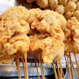 กุ้งสดชุบแป้งทอด