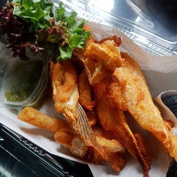 ท้องปลาทอดราดน้ำปลา