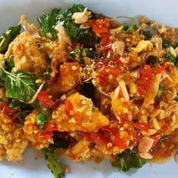 ข้าวหน้าไก่ทอดซอส 3 รส
