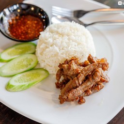 ข้าวเนื้อทอด