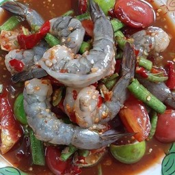 ตำเหลากุ้งสด ปลาร้า