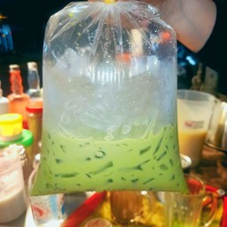 #นมเขียวเย็น