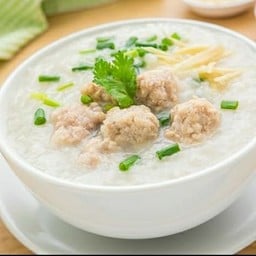 โจ๊กหมูบะช่อ(ปั้นเป็นก้อน)
