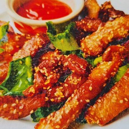 หมูแดดเดียวทอด