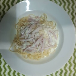 สปาเก็ตตี้ครีมซอสแฮม