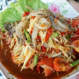 ตำกุ้งสด
