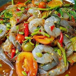 ตำกุ้งสด
