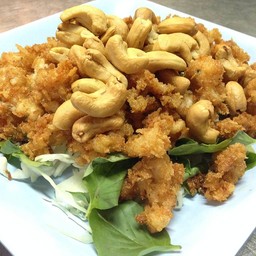 ยำกุ้งฟู