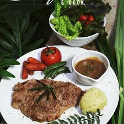 สเต็กหมู คราฟท์แอนคุก