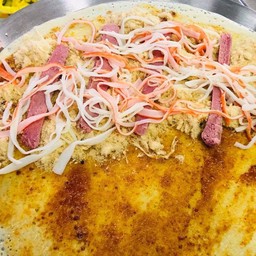 พริกเผา + หมูหยอง + ไส้กรอก + ปูอัด