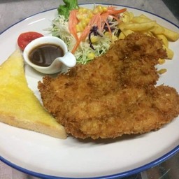 สเต็กไก่กรอบ