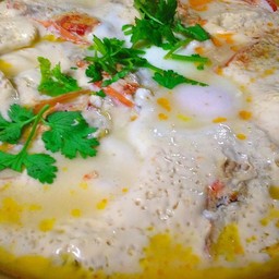 กุ้งนึ่งนมสด