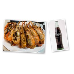 [อร่อยซ่ากับโค้ก] กุ้งเผา+โค้ก