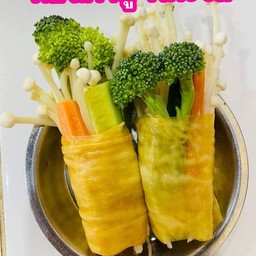 ฟองเต้าหู้ห่อผักรวม