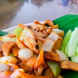 เห็ดผัดพริกหม่าล่า