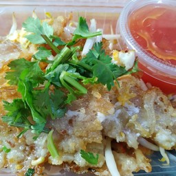 แป้งและถั่วงอกทอด(ไม่ใส่หอย)