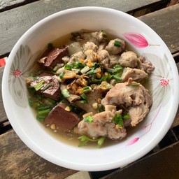 อิ่ม6-เกาเหลาหมูแดง+ต้มเลือดหมู+ข้าวเปล่า แถมฟรีข้าวเปล่า1