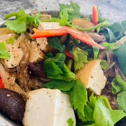 เต้าหู้อบวุ้นเส้นเห็ดหอม
