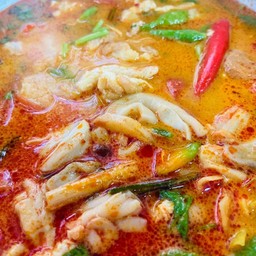 ต้มยำน้ำข้นเห็ดรวมไข่เจียว