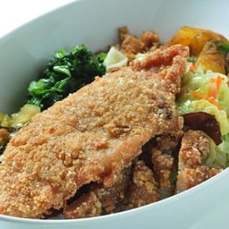 ข้าวสเต็กหมู+ไข่พะโล้