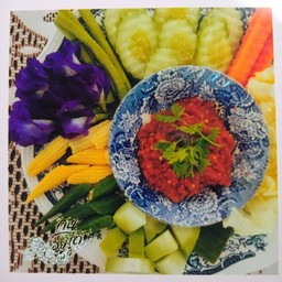 น้ำพริกกะปิปลาเสียบ