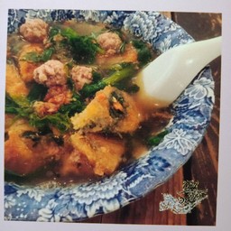 ต้มจืดไข่เจียวโหระพา