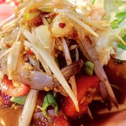 ตำกุ้งสด