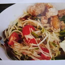 ส้มตําปลาร้า แคบหมู