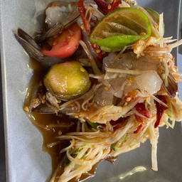 ตำกุ้งสด