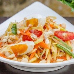 Thai Papaya Salad With Salted Egg Yolk