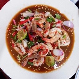 ยำกุ้งสุก