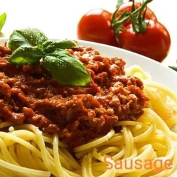 Spaghetti pork bolognese
