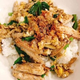 ข้าวแห้งเนื้อปู