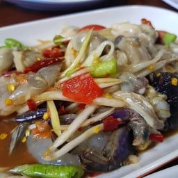 ตำปู-กุ้งสด