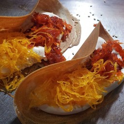 ขนมเบื้องแผ่นใหญ่ 2ไส้ หวานเค็ม