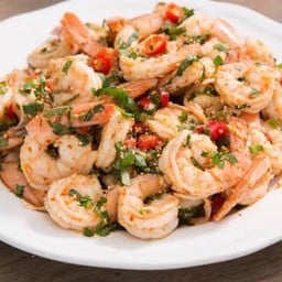 ลาบกุ้งสุก