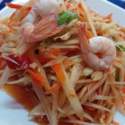 ตำไท-กุ้งสุก