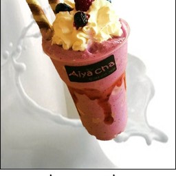 นมปั่นบลูเบอร์รี่