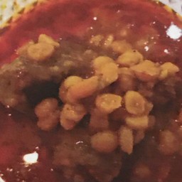 แกงถั่วใส่เนื้อ