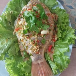 ปลาทับทิมนึ่งมะนาว