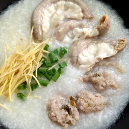 โจ๊กหมู+ใส้