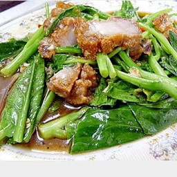 ผัดคะน้าน้ำมันหอย