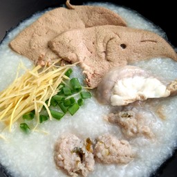 โจ๊กหมู+ตับ+ใส้