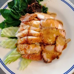 ข้าวหมูย่าง+หน้าไก่